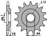 PBR gear wheel 527M 15 18NC